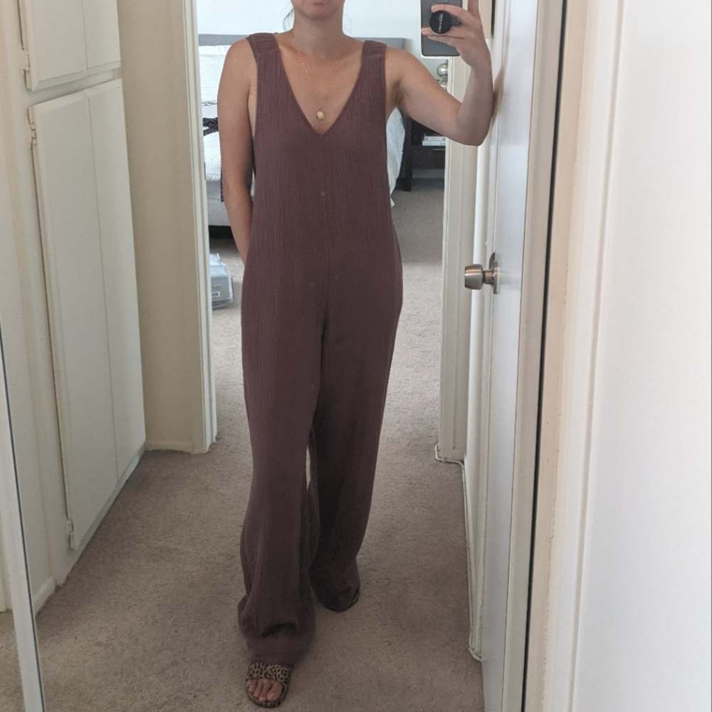 NWOT Zara cotton jumpsuit